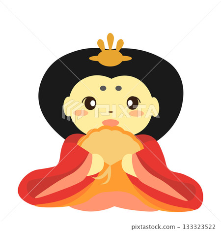 女性雛人偶的插圖 女性雛人偶的插圖 133323522