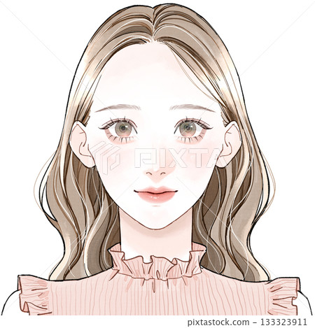 Face type "Feminine"_No bangs Face type "Feminine"_No bangs 133323911