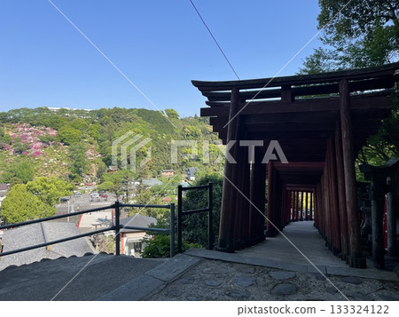 佐賀縣鹿島市祐德稻荷神社的紅色鳥居 133324122