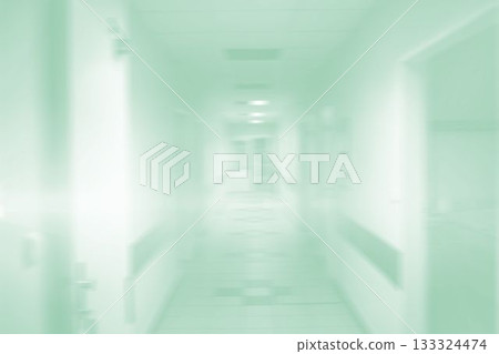 Digitally composite image of empty hospital corridor Digitally composite image of empty hospital corridor 133324474