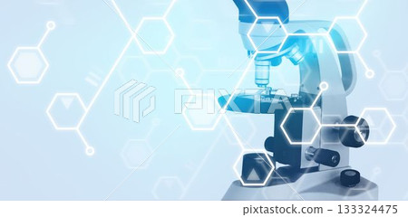 Microscope in laboratory Microscope in laboratory 133324475