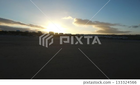 Scenic view of sandy beach Scenic view of sandy beach 133324566