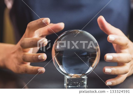 A clairvoyance woman at work 133324591