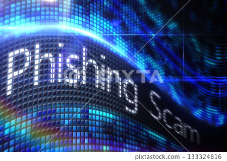 Phishing scam on digital screen 133324816