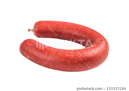 Raw Turkish sucuk/sujuk. Traditional spicy dry-cured sausage with garlic and red pepper. Popular breakfast ingredient. Raw Turkish sucuk/sujuk. Traditional spicy dry-cured sausage with garlic and red pepper. Popular breakfast ingredient. 133325184