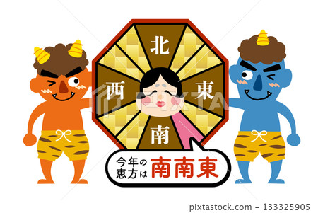 2026年節分/江方卷吉利方位圖[南-東南] 133325905