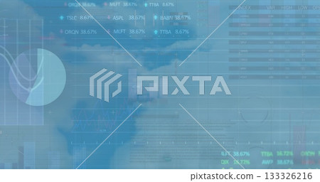 Displaying overlays on digital dashboard, pie line bar charts, index table and percentage tickers Displaying overlays on digital dashboard, pie line bar charts, index table and percentage tickers 133326216