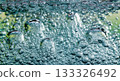 Green water bubbles background for concept of clean liquid, purity, or fresh drink 133326492