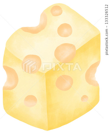 Cheese Lover yellow cheese wedge hand painted art 133326512