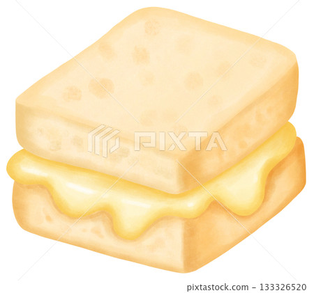 Sandwich watercolor design illustration 133326520