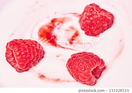 Raspberries and cream Raspberries and cream 133326533