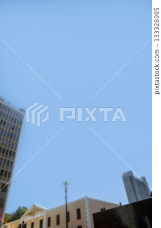 Scenic view of building against blue background Scenic view of building against blue background 133326995