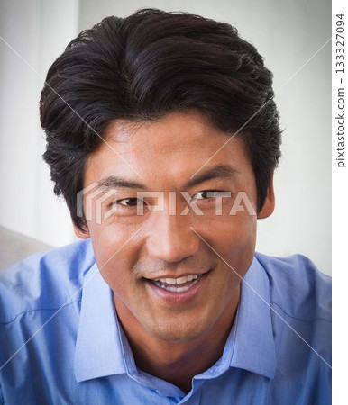 Casual businessman smiling Casual businessman smiling 133327094