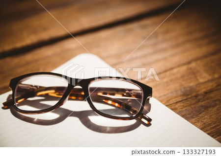 Eyeglasses on table at home 133327193