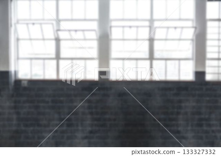 Digitally generated image of windows on brick wall 133327332