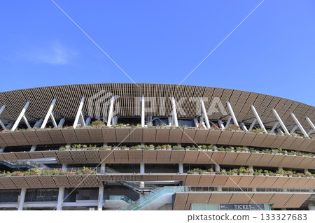 國家體育場和藍天 133327683