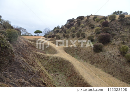 "Shoji digging" at Yamanaka Castle (Yamanaka Shinden, Mishima City, Shizuoka Prefecture) 133328508
