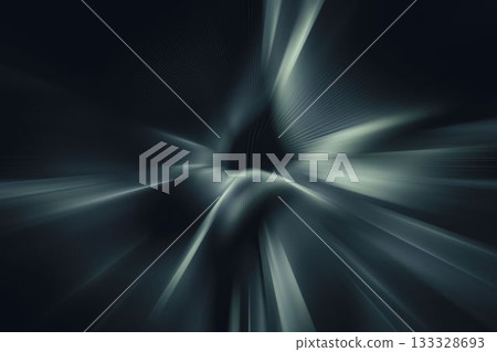 Central abstract light radiating radial streaks across dark to pale gradient in flat digital art Central abstract light radiating radial streaks across dark to pale gradient in flat digital art 133328693