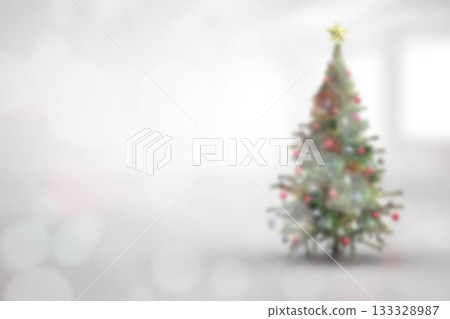 Blurry christmas tree in room Blurry christmas tree in room 133328987