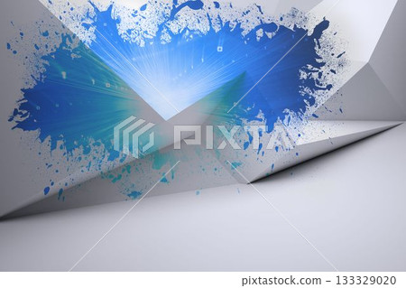 Splash showing blue light Splash showing blue light 133329020