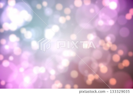 Abstract bokeh light pattern is floating across pastel flat gradient backdrop with blurred spots Abstract bokeh light pattern is floating across pastel flat gradient backdrop with blurred spots 133329035