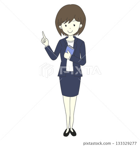 指向的女商人 133329277