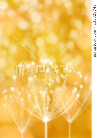 Sparkling flower art drawn with "Androsacea" flowers that spread like fireworks 133329743