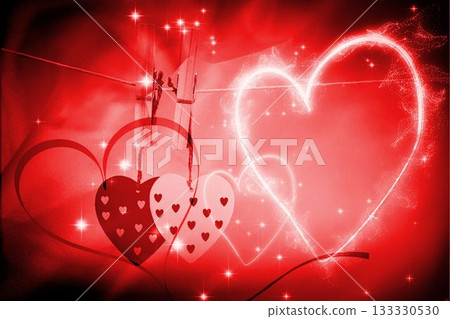 Glowing red Valentines composite Glowing red Valentines composite 133330530