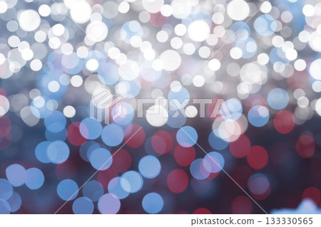 Soft circular lights are creating abstract bokeh pattern in flat design style on dark backdrop Soft circular lights are creating abstract bokeh pattern in flat design style on dark backdrop 133330565