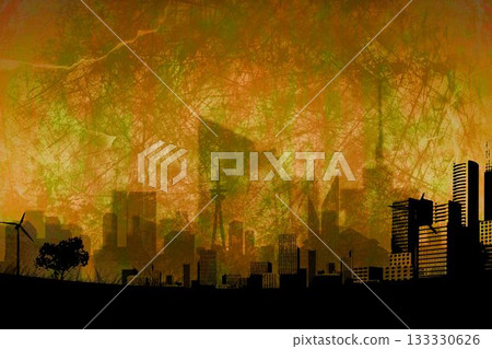 Artistic cityscape design 133330626