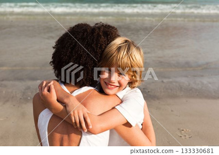 Happy family posing together 133330681