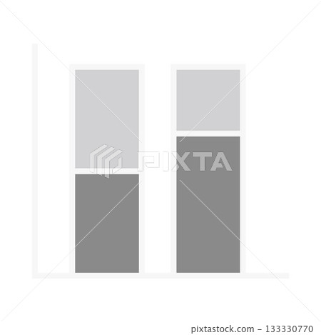 Close-up of gray bar chart Close-up of gray bar chart 133330770