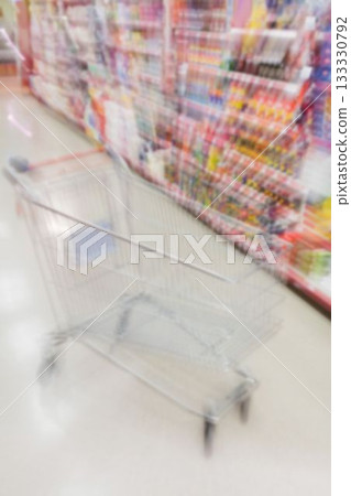 Defocused image of shopping cart Defocused image of shopping cart 133330792