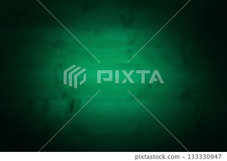 Flat design background showing blurred green gradient with dark vignette and painted lines 133330947