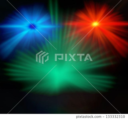 Green red and blue lights 133332310