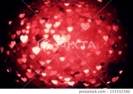 Digitally generated Valentines heart design 133332380
