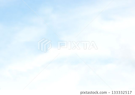Flat design sky illustration is showing soft white clouds floating across pale blue background Flat design sky illustration is showing soft white clouds floating across pale blue background 133332517