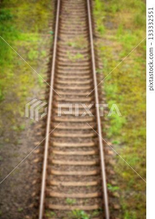 Railway track amidst grass Railway track amidst grass 133332551