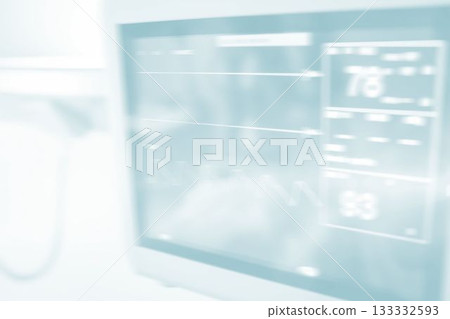 Device screen at hospital Device screen at hospital 133332593