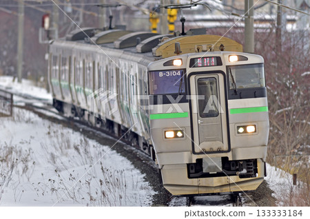 Chitose Line Kitahiroshima-Shimamatsu JR Hokkaido 733 series B-3104 formation (Sapporo) Airport Chitose Line Kitahiroshima-Shimamatsu JR Hokkaido 733 series B-3104 formation (Sapporo) Airport 133333184
