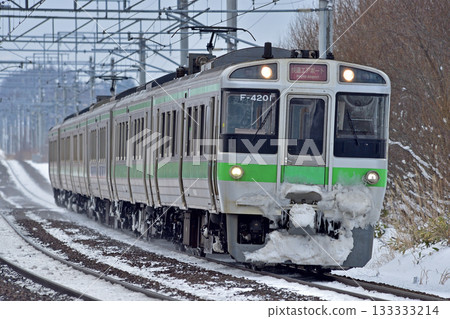 Chitose Line Shimamatsu-Kitahiroshima JR Hokkaido 721 series F-4201 formation (Sapporo) Airport Chitose Line Shimamatsu-Kitahiroshima JR Hokkaido 721 series F-4201 formation (Sapporo) Airport 133333214
