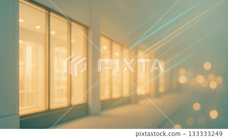 抽象背景，柔光照亮了城市建築。 133333249