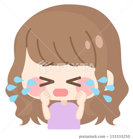 頭髮蓬鬆的女孩（哭泣） 133333250