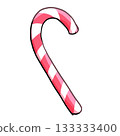 Hand-drawn Christmas candy 133333400