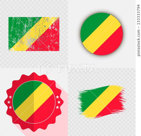 Republic of the Congo National Flag Icon Collection. Republic of the Congo National Flag Icon Collection. 133333794