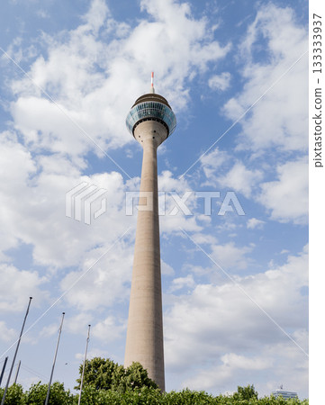 View of the Rhine Tower in Dusseldorf View of the Rhine Tower in Dusseldorf 133333937