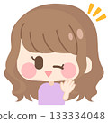 Girl with fluffy hair (wink) 133334048