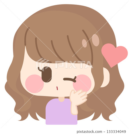 頭髮蓬鬆的女孩(飛吻) 頭髮蓬鬆的女孩(飛吻) 133334049