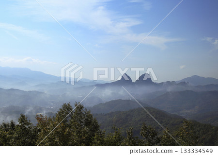 Maisan mountain shaped like a horse's ear. Jinan-gun, Korea Maisan mountain shaped like a horse's ear. Jinan-gun, Korea 133334549