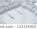 Cross and medal motif pendant gift image 133334905